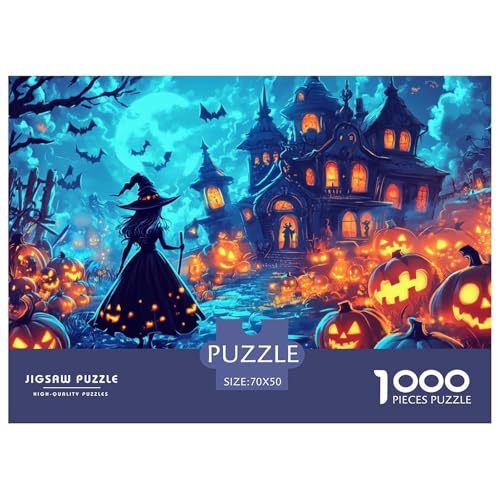 1000-teilige Hexe Geschicklichkeitsspiel Puzzles Für Erwachsen Lernspiel Premium Quality Geschenke Für Erwachsene Und Kinder Ab 14 Jahren 70x50cm/1000pcs von UJSDVNNJJ