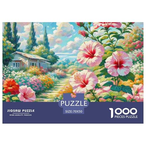 1000-teilige Hibiscus Geschicklichkeitsspiel Puzzles Für Erwachsen Lernspiel Premium Quality Geschenke Für Die Ganze Familie 70x50cm/1000pcs 1000-teilige Hibiscus Geschicklichkeitsspiel Puzzles Für Erwachsen Lernspiel Premium Quality Geschenke Für Die Ganze Familie 70x50cm/1000pcs von UJSDVNNJJ