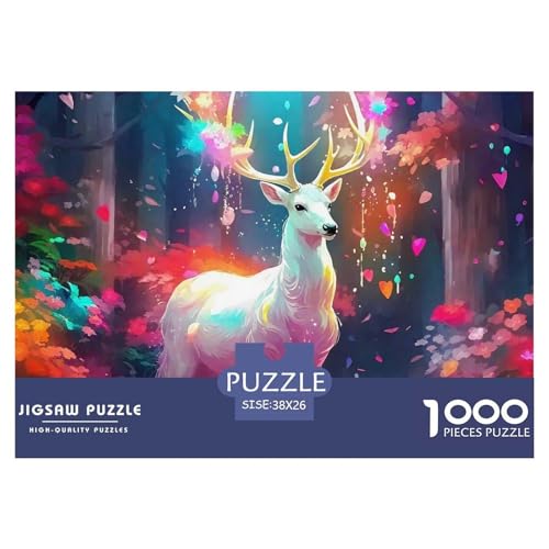 1000-teilige Hirsch Geschicklichkeitsspiel Puzzles Für Erwachsen Lernspiel Premium Quality Geschenke Für Erwachsene Und Kinder Ab 14 Jahren 38x26cm/1000pcs 1000-teilige Hirsch Geschicklichkeitsspiel Puzzles Für Erwachsen Lernspiel Premium Quality Geschenke Für Erwachsene Und Kinder Ab 14 Jahren 38x26cm/1000pcs von UJSDVNNJJ