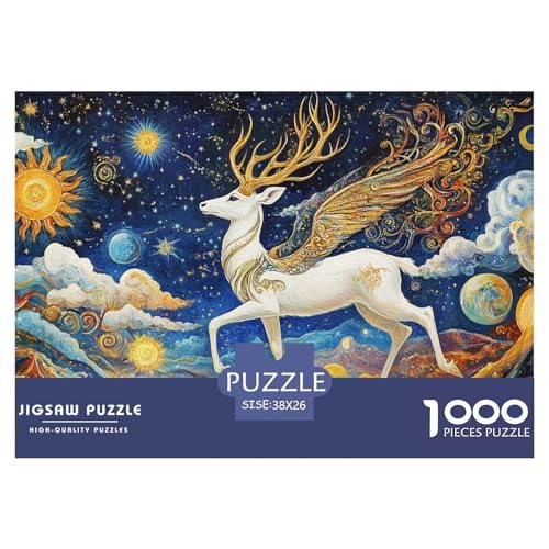 1000-teilige Hirsch God Geschicklichkeitsspiel Puzzles Für Erwachsen Lernspiel Premium Quality Geschenke Für Erwachsene Und Kinder Ab 14 Jahren 38x26cm/1000pcs 1000-teilige Hirsch God Geschicklichkeitsspiel Puzzles Für Erwachsen Lernspiel Premium Quality Geschenke Für Erwachsene Und Kinder Ab 14 Jahren 38x26cm/1000pcs von UJSDVNNJJ