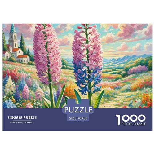 1000-teilige Hyazinthe Geschicklichkeitsspiel Puzzles Für Erwachsen Herausforderung Spielzeug Premium Quality Geschenke Für Die Ganze Familie 70x50cm/1000pcs von UJSDVNNJJ