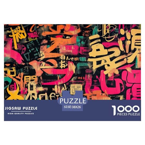 1000-teilige Japanische Graffiti Pädagogisches Spiel Puzzles Für Erwachsen Lernspiel Premium Quality Stress Abbauen Für Erwachsene Und Kinder Ab 14 Jahren 38x26cm/1000pcs 1000-teilige Japanische Graffiti Pädagogisches Spiel Puzzles Für Erwachsen Lernspiel Premium Quality Stress Abbauen Für Erwachsene Und Kinder Ab 14 Jahren 38x26cm/1000pcs von UJSDVNNJJ