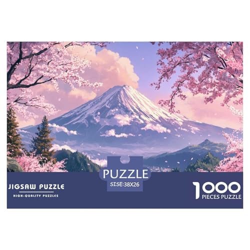 1000-teilige Kirschblüte Pädagogisches Spiel Puzzles Für Erwachsen Lernspiel Premium Quality Stress Abbauen Für Erwachsene Und Kinder Ab 14 Jahren 38x26cm/1000pcs von UJSDVNNJJ
