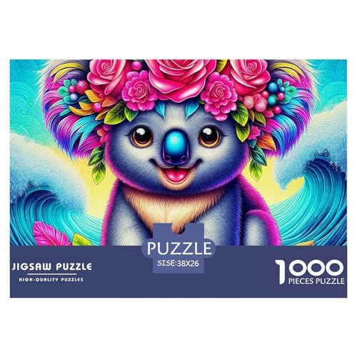 1000-teilige Koala Geschicklichkeitsspiel Koala Puzzles Für Erwachsen Lernspiel Premium Quality Geschenke Für Die Ganze Familie 38x26cm/1000pcs von UJSDVNNJJ