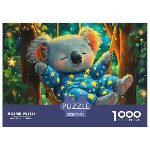 1000-teilige Koala Geschicklichkeitsspiel Koala Puzzles Für Erwachsen Lernspiel Premium Quality Geschenke Für Erwachsene Und Kinder Ab 14 Jahren 70x50cm/1000pcs von UJSDVNNJJ