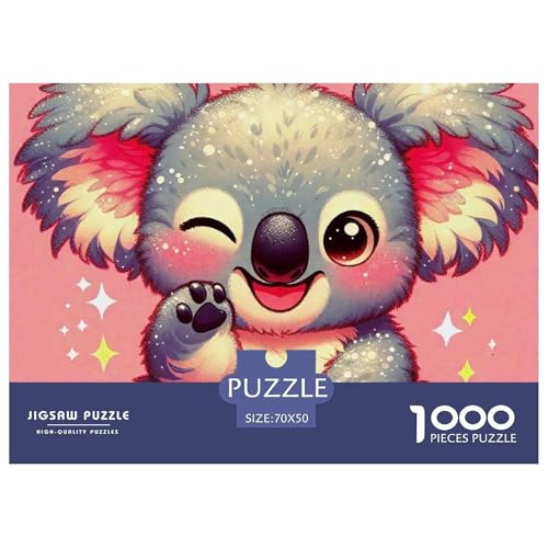 1000-teilige Koala Pädagogisches Spiel Koala Puzzles Für Erwachsen Lernspiel Premium Quality Stress Abbauen Für Erwachsene Und Kinder Ab 14 Jahren 70x50cm/1000pcs von UJSDVNNJJ
