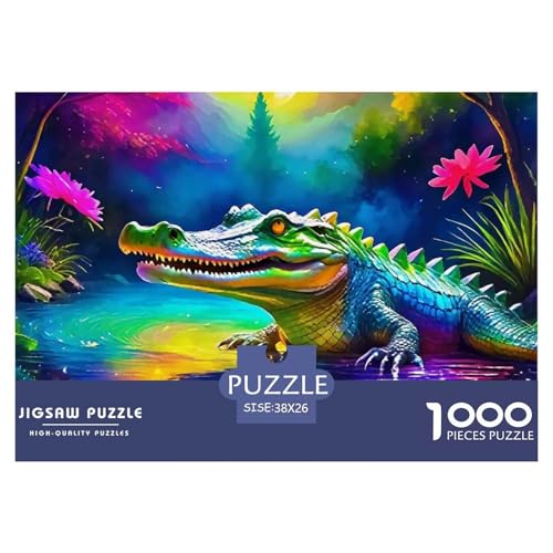 1000-teilige Krokodil Geschicklichkeitsspiel Puzzles Für Erwachsen Lernspiel Premium Quality Geschenke Für Die Ganze Familie 38x26cm/1000pcs 1000-teilige Krokodil Geschicklichkeitsspiel Puzzles Für Erwachsen Lernspiel Premium Quality Geschenke Für Die Ganze Familie 38x26cm/1000pcs von UJSDVNNJJ