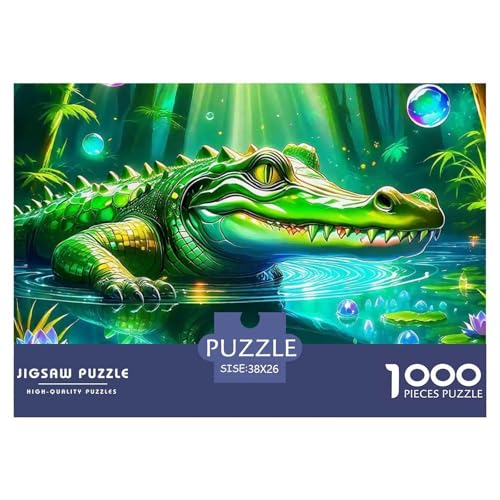 1000-teilige Krokodil Geschicklichkeitsspiel Puzzles Für Erwachsen Lernspiel Premium Quality Geschenke Für Erwachsene Und Kinder Ab 14 Jahren 38x26cm/1000pcs 1000-teilige Krokodil Geschicklichkeitsspiel Puzzles Für Erwachsen Lernspiel Premium Quality Geschenke Für Erwachsene Und Kinder Ab 14 Jahren 38x26cm/1000pcs von UJSDVNNJJ