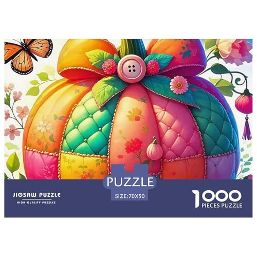 1000-teilige Kürbis Geschicklichkeitsspiel Kürbis Puzzles Für Erwachsen Lernspiel Premium Quality Geschenke Für Die Ganze Familie 70x50cm/1000pcs von UJSDVNNJJ