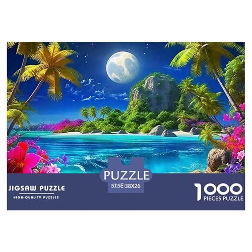 1000-teilige Küstenlandschaft Geschicklichkeitsspiel Puzzles Für Erwachsen Lernspiel Premium Quality Geschenke Für Erwachsene Und Kinder Ab 14 Jahren 38x26cm/1000pcs von UJSDVNNJJ