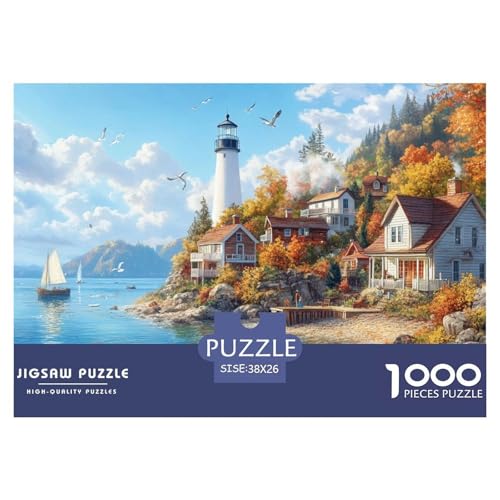 1000-teilige Küstenleuchtturm Pädagogisches Spiel Puzzles Für Erwachsen Herausforderung Spielzeug Premium Quality Geschenke Für Erwachsene Und Kinder Ab 14 Jahren 38x26cm/1000pcs 1000-teilige Küstenleuchtturm Pädagogisches Spiel Puzzles Für Erwachsen Herausforderung Spielzeug Premium Quality Geschenke Für Erwachsene Und Kinder Ab 14 Jahren 38x26cm/1000pcs von UJSDVNNJJ