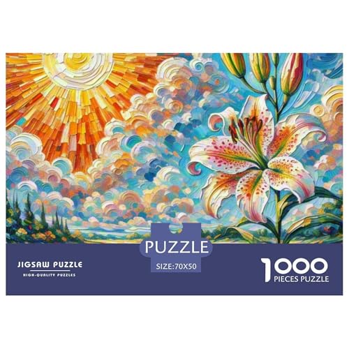 1000-teilige Lilie Geschicklichkeitsspiel Puzzles Für Erwachsen Lernspiel Premium Quality Geschenke Für Erwachsene Und Kinder Ab 14 Jahren 70x50cm/1000pcs 1000-teilige Lilie Geschicklichkeitsspiel Puzzles Für Erwachsen Lernspiel Premium Quality Geschenke Für Erwachsene Und Kinder Ab 14 Jahren 70x50cm/1000pcs von UJSDVNNJJ