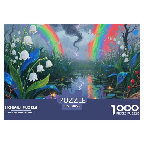 1000-teilige Lilie des Tals Pädagogisches Spiel Puzzles Für Erwachsen Lernspiel Premium Quality Stress Abbauen Für Erwachsene Und Kinder Ab 14 Jahren 38x26cm/1000pcs 1000-teilige Lilie des Tals Pädagogisches Spiel Puzzles Für Erwachsen Lernspiel Premium Quality Stress Abbauen Für Erwachsene Und Kinder Ab 14 Jahren 38x26cm/1000pcs von UJSDVNNJJ