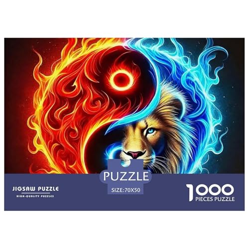 1000-teilige Löwen Geschicklichkeitsspiel Puzzles Für Erwachsen Lernspiel Premium Quality Geschenke Für Die Ganze Familie 70x50cm/1000pcs 1000-teilige Löwen Geschicklichkeitsspiel Puzzles Für Erwachsen Lernspiel Premium Quality Geschenke Für Die Ganze Familie 70x50cm/1000pcs von UJSDVNNJJ