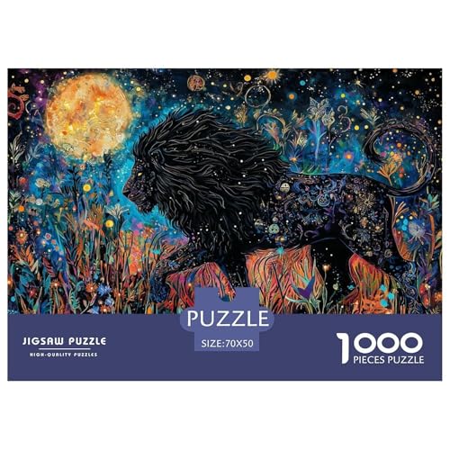 1000-teilige Löwen Geschicklichkeitsspiel Puzzles Für Erwachsen Lernspiel Premium Quality Stress Abbauen Für Erwachsene Und Kinder Ab 14 Jahren 70x50cm/1000pcs 1000-teilige Löwen Geschicklichkeitsspiel Puzzles Für Erwachsen Lernspiel Premium Quality Stress Abbauen Für Erwachsene Und Kinder Ab 14 Jahren 70x50cm/1000pcs von UJSDVNNJJ