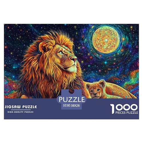 1000-teilige Löwen Pädagogisches Spiel Puzzles Für Erwachsen Herausforderung Spielzeug Premium Quality Stress Abbauen Für Die Ganze Familie 38x26cm/1000pcs 1000-teilige Löwen Pädagogisches Spiel Puzzles Für Erwachsen Herausforderung Spielzeug Premium Quality Stress Abbauen Für Die Ganze Familie 38x26cm/1000pcs von UJSDVNNJJ