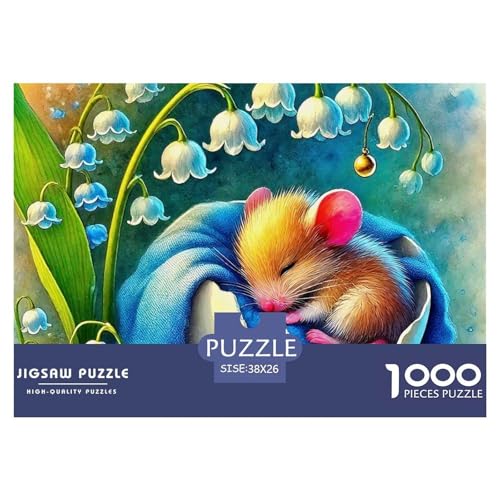 1000-teilige Maus Pädagogisches Spiel Puzzles Für Erwachsen Herausforderung Spielzeug Premium Quality Stress Abbauen Für Die Ganze Familie 38x26cm/1000pcs von UJSDVNNJJ