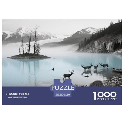 1000-teilige Naturlandschaft Geschicklichkeitsspiel patagonisches Plateau Puzzles Für Erwachsen Herausforderung Spielzeug Premium Quality Geschenke Für Die Ganze Familie 70x50c von UJSDVNNJJ