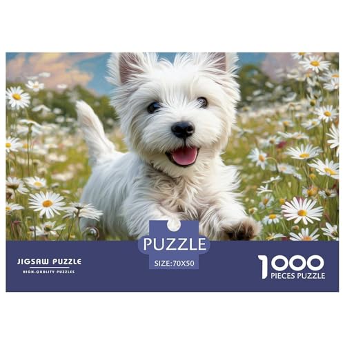 1000-teilige Netter Hund Geschicklichkeitsspiel Puzzles Für Erwachsen Herausforderung Spielzeug Premium Quality Geschenke Für Die Ganze Familie 70x50cm/1000pcs von UJSDVNNJJ