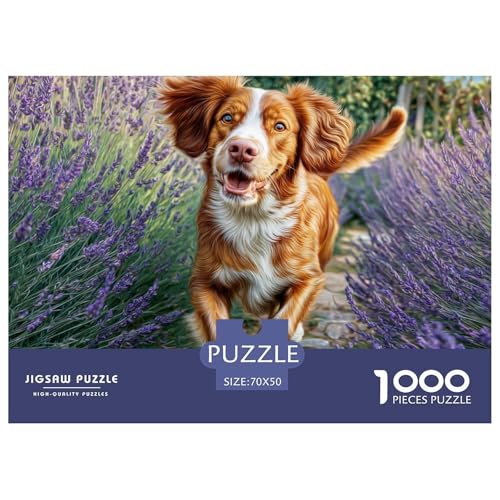 1000-teilige Netter Hund Geschicklichkeitsspiel Puzzles Für Erwachsen Herausforderung Spielzeug Premium Quality Geschenke Für Erwachsene Und Kinder Ab 14 Jahren 70x50cm/1000pcs von UJSDVNNJJ