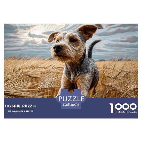 1000-teilige Netter Hund Geschicklichkeitsspiel Puzzles Für Erwachsen Herausforderung Spielzeug Premium Quality Stress Abbauen Für Erwachsene Und Kinder Ab 14 Jahren 38x26cm/1000pcs von UJSDVNNJJ