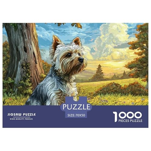 1000-teilige Netter Hund Geschicklichkeitsspiel Puzzles Für Erwachsen Lernspiel Premium Quality Geschenke Für Die Ganze Familie 70x50cm/1000pcs von UJSDVNNJJ