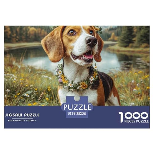 1000-teilige Netter Hund Geschicklichkeitsspiel Puzzles Für Erwachsen Lernspiel Premium Quality Geschenke Für Erwachsene Und Kinder Ab 14 Jahren 38x26cm/1000pcs von UJSDVNNJJ
