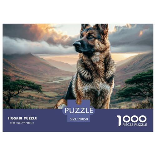 1000-teilige Netter Hund Pädagogisches Spiel Puzzles Für Erwachsen Lernspiel Premium Quality Geschenke Für Die Ganze Familie 70x50cm/1000pcs von UJSDVNNJJ