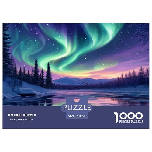 1000-teilige Nordlichter Geschicklichkeitsspiel Puzzles Für Erwachsen Herausforderung Spielzeug Premium Quality Stress Abbauen Für Die Ganze Familie 70x50cm/1000pcs 1000-teilige Nordlichter Geschicklichkeitsspiel Puzzles Für Erwachsen Herausforderung Spielzeug Premium Quality Stress Abbauen Für Die Ganze Familie 70x50cm/1000pcs von UJSDVNNJJ
