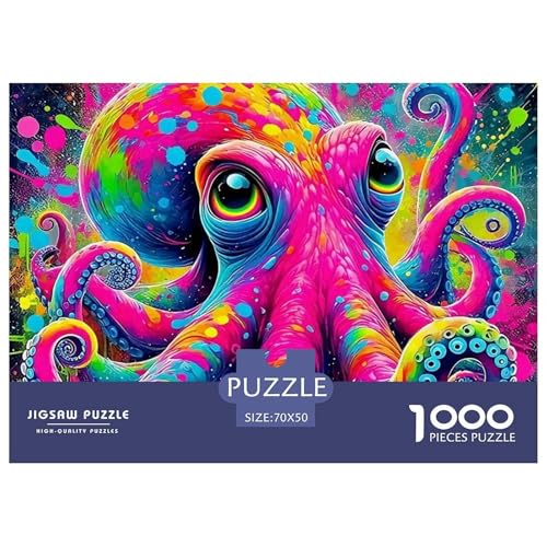 1000-teilige Octopus Geschicklichkeitsspiel Puzzles Für Erwachsen Lernspiel Premium Quality Geschenke Für Erwachsene Und Kinder Ab 14 Jahren 70x50cm/1000pcs von UJSDVNNJJ