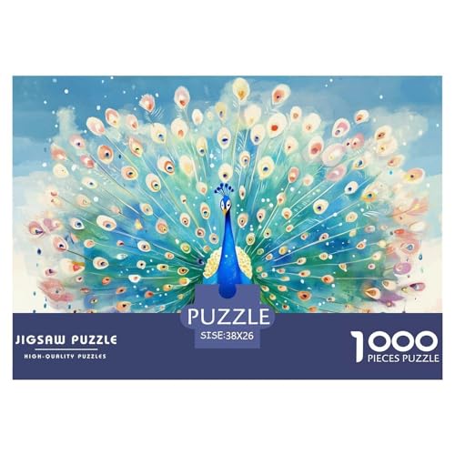 1000-teilige Pfauen Pädagogisches Spiel Puzzles Für Erwachsen Lernspiel Premium Quality Geschenke Für Erwachsene Und Kinder Ab 14 Jahren 38x26cm/1000pcs 1000-teilige Pfauen Pädagogisches Spiel Puzzles Für Erwachsen Lernspiel Premium Quality Geschenke Für Erwachsene Und Kinder Ab 14 Jahren 38x26cm/1000pcs von UJSDVNNJJ