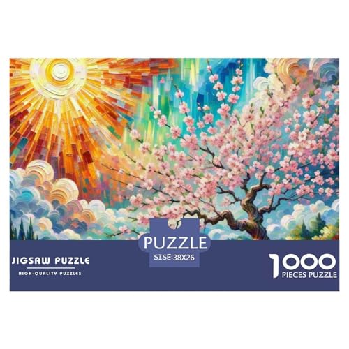 1000-teilige Pfirsichblüte Geschicklichkeitsspiel Puzzles Für Erwachsen Lernspiel Premium Quality Geschenke Für Die Ganze Familie 38x26cm/1000pcs 1000-teilige Pfirsichblüte Geschicklichkeitsspiel Puzzles Für Erwachsen Lernspiel Premium Quality Geschenke Für Die Ganze Familie 38x26cm/1000pcs von UJSDVNNJJ