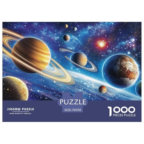 1000-teilige Planeten Geschicklichkeitsspiel Puzzles Für Erwachsen Herausforderung Spielzeug Premium Quality Stress Abbauen Für Die Ganze Familie 70x50cm/1000pcs von UJSDVNNJJ