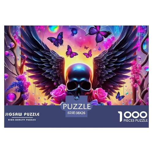 1000-teilige Schmetterling Geschicklichkeitsspiel Schmetterling Puzzles Für Erwachsen Lernspiel Premium Quality Stress Abbauen Für Erwachsene Und Kinder Ab 14 Jahren 38x26cm/1000pcs von UJSDVNNJJ