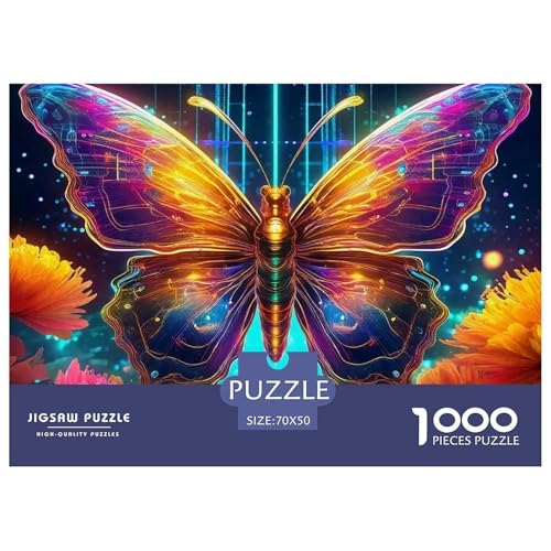 1000-teilige Schmetterling Pädagogisches Spiel Schmetterling Puzzles Für Erwachsen Lernspiel Premium Quality Geschenke Für Die Ganze Familie 70x50cm/1000pcs von UJSDVNNJJ
