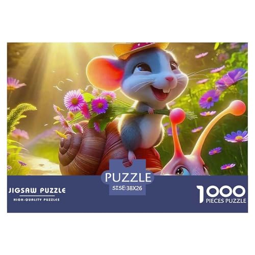 1000-teilige Schnecke Geschicklichkeitsspiel Schnecke Puzzles Für Erwachsen Lernspiel Premium Quality Stress Abbauen Für Erwachsene Und Kinder Ab 14 Jahren 38x26cm/1000pcs von UJSDVNNJJ
