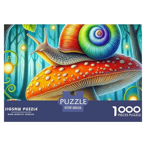1000-teilige Schnecke Pädagogisches Spiel Schnecke Puzzles Für Erwachsen Herausforderung Spielzeug Premium Quality Geschenke Für Die Ganze Familie 38x26cm/1000pcs von UJSDVNNJJ