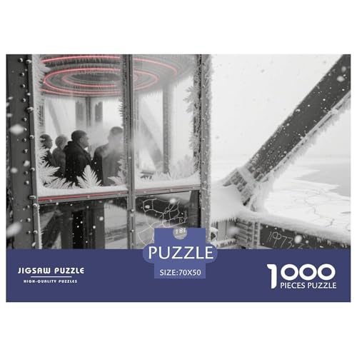 1000-teilige Sehenswürdigkeiten der Stadt Geschicklichkeitsspiel Venedig Kanäle Puzzles Für Erwachsen Herausforderung Spielzeug Premium Quality Stress Abbauen Für Die Ganze Familie 70x50cm/1000pcs von UJSDVNNJJ