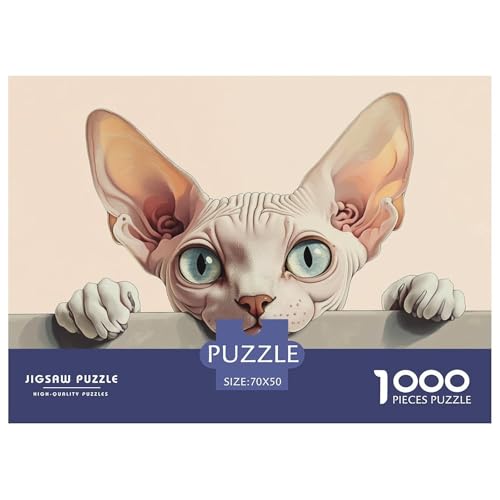 1000-teilige Sphinx Katze Pädagogisches Spiel Puzzles Für Erwachsen Lernspiel Premium Quality Stress Abbauen Für Die Ganze Familie 70x50cm/1000pcs 1000-teilige Sphinx Katze Pädagogisches Spiel Puzzles Für Erwachsen Lernspiel Premium Quality Stress Abbauen Für Die Ganze Familie 70x50cm/1000pcs von UJSDVNNJJ