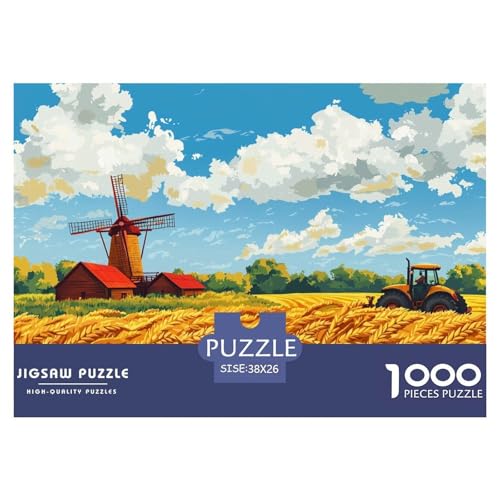 1000-teilige Traktor Geschicklichkeitsspiel Puzzles Für Erwachsen Herausforderung Spielzeug Premium Quality Geschenke Für Erwachsene Und Kinder Ab 14 Jahren 38x26cm/1000pcs von UJSDVNNJJ