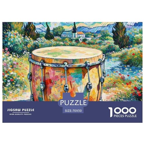 1000-teilige Trommel Geschicklichkeitsspiel Puzzles Für Erwachsen Herausforderung Spielzeug Premium Quality Geschenke Für Die Ganze Familie 70x50cm/1000pcs von UJSDVNNJJ