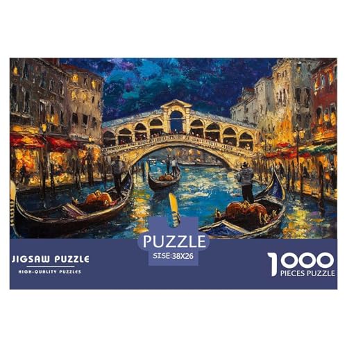 1000-teilige Venedig Wasserstadt Geschicklichkeitsspiel Puzzles Für Erwachsen Herausforderung Spielzeug Premium Quality Stress Abbauen Für Erwachsene Und Kinder Ab 14 Jahren 38x26cm/1000pcs 1000-teilige Venedig Wasserstadt Geschicklichkeitsspiel Puzzles Für Erwachsen Herausforderung Spielzeug Premium Quality Stress Abbauen Für Erwachsene Und Kinder Ab 14 Jahren 38x26cm/1000pcs von UJSDVNNJJ