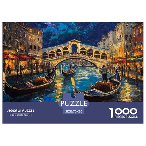 1000-teilige Venedig Wasserstadt Pädagogisches Spiel Puzzles Für Erwachsen Lernspiel Premium Quality Geschenke Für Erwachsene Und Kinder Ab 14 Jahren 70x50cm/1000pcs 1000-teilige Venedig Wasserstadt Pädagogisches Spiel Puzzles Für Erwachsen Lernspiel Premium Quality Geschenke Für Erwachsene Und Kinder Ab 14 Jahren 70x50cm/1000pcs von UJSDVNNJJ