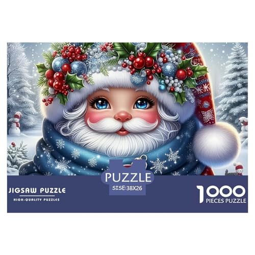 1000-teilige Weihnachtsmann Geschicklichkeitsspiel Puzzles Für Erwachsen Herausforderung Spielzeug Premium Quality Geschenke Für Die Ganze Familie 38x26cm/1000pcs von UJSDVNNJJ