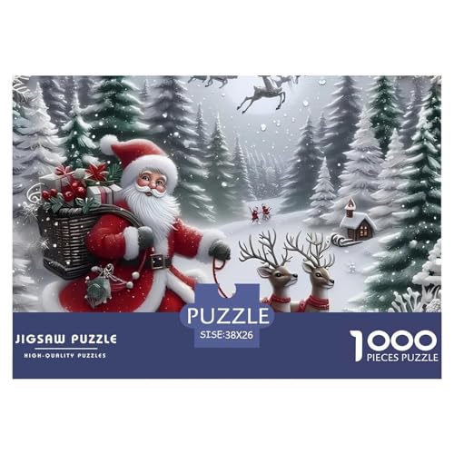 1000-teilige Weihnachtsmann Geschicklichkeitsspiel Puzzles Für Erwachsen Lernspiel Premium Quality Geschenke Für Die Ganze Familie 38x26cm/1000pcs 1000-teilige Weihnachtsmann Geschicklichkeitsspiel Puzzles Für Erwachsen Lernspiel Premium Quality Geschenke Für Die Ganze Familie 38x26cm/1000pcs von UJSDVNNJJ