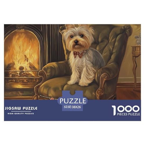 1000-teilige Yorkshire Terrier Geschicklichkeitsspiel Puzzles Für Erwachsen Lernspiel Premium Quality Geschenke Für Die Ganze Familie 38x26cm/1000pcs 1000-teilige Yorkshire Terrier Geschicklichkeitsspiel Puzzles Für Erwachsen Lernspiel Premium Quality Geschenke Für Die Ganze Familie 38x26cm/1000pcs von UJSDVNNJJ