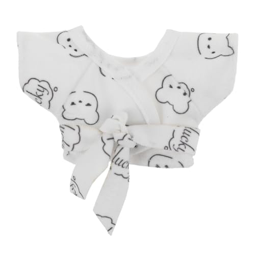 UKCOCO 1 Satz Babykleidung Ausgestopfte Bärenkleidung Bademantel-bär-Puppe Plüschpuppenkleidung Plüschige Kleidung Puppenzubehör Süßer Puppen-plüsch-Pyjama Plüschtier Verkleiden Stoff von UKCOCO