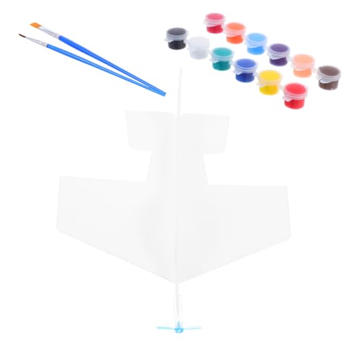 UKCOCO 1 Satz DIY Foam Flugzeug Modell Set Weiße Blanko Flugzeuge mit Farben und Pinseln Bastelset für Fördert Kreativität und Motorische Fähigkeiten der Eltern Junge Mädchen Interaktion UKCOCO 1 Satz DIY Foam Flugzeug Modell Set Weiße Blanko Flugzeuge mit Farben und Pinseln Bastelset für Fördert Kreativität und Motorische Fähigkeiten der Eltern Junge Mädchen Interaktion von UKCOCO