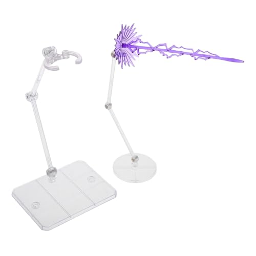 UKCOCO 1 Satz Doll Display Holder mit Energiestileffekt für Miniaturfiguren Robuster Ständer für Actionfiguren Modellautos und Kreative DIY Dekoration von UKCOCO