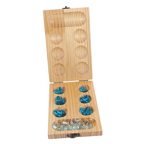 UKCOCO 1 Satz Faltbares Mancala Spielbrett Edelsteinen Training für für Geburtstage und Freizeitaktivitäten Fördert Gedächtnis und Soziale Fähigkeiten von UKCOCO